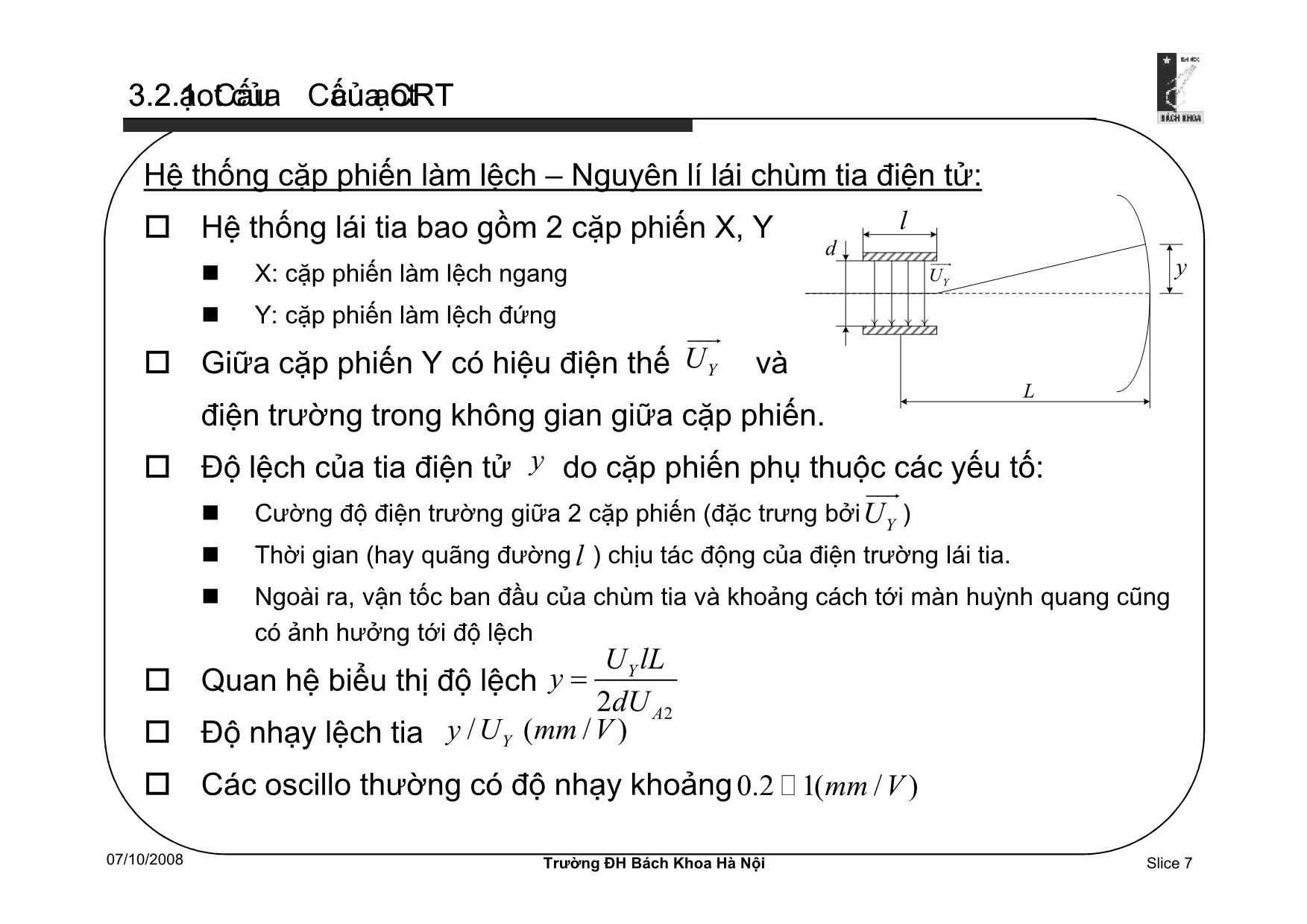 Bài giảng Cơ sở kỹ thuật đo lường điện tử - Chương 3 - Phạm Hải Đăng trang 7