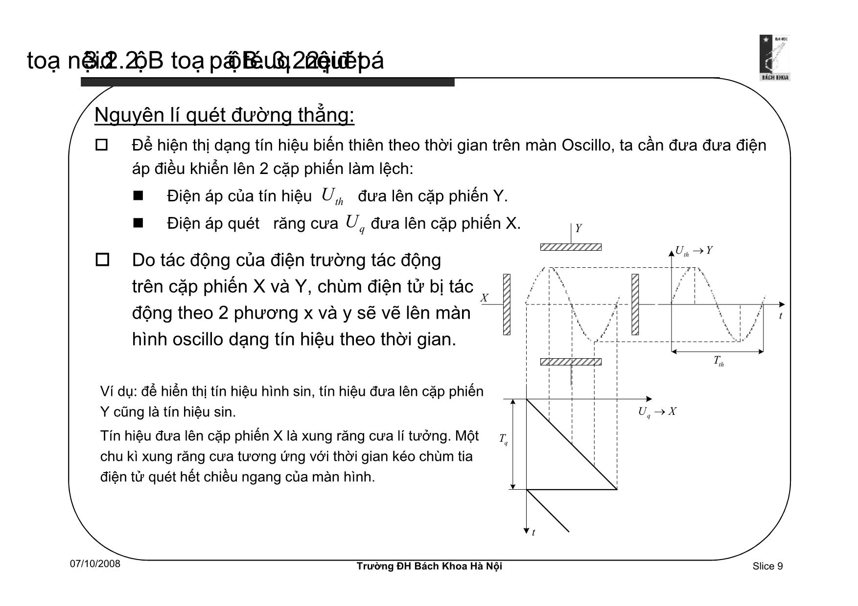Bài giảng Cơ sở kỹ thuật đo lường điện tử - Chương 3 - Phạm Hải Đăng trang 9