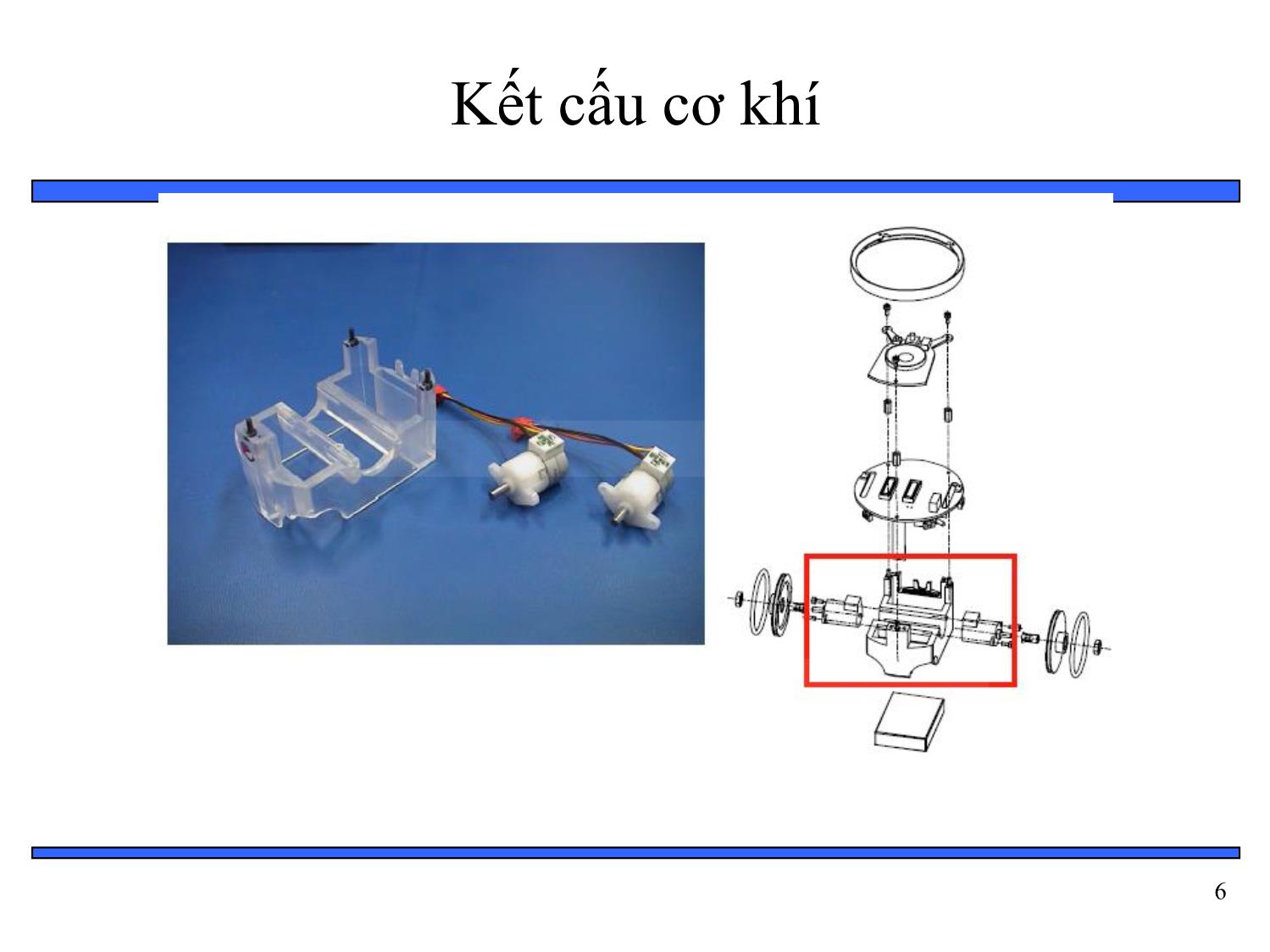 Bài giảng Thiết kế hệ thống nhúng - Chương 6: Tổng hợp phần cứng và phần mềm - Bài 10: Ví dụ về hệ thống nhúng mobile robot trang 6