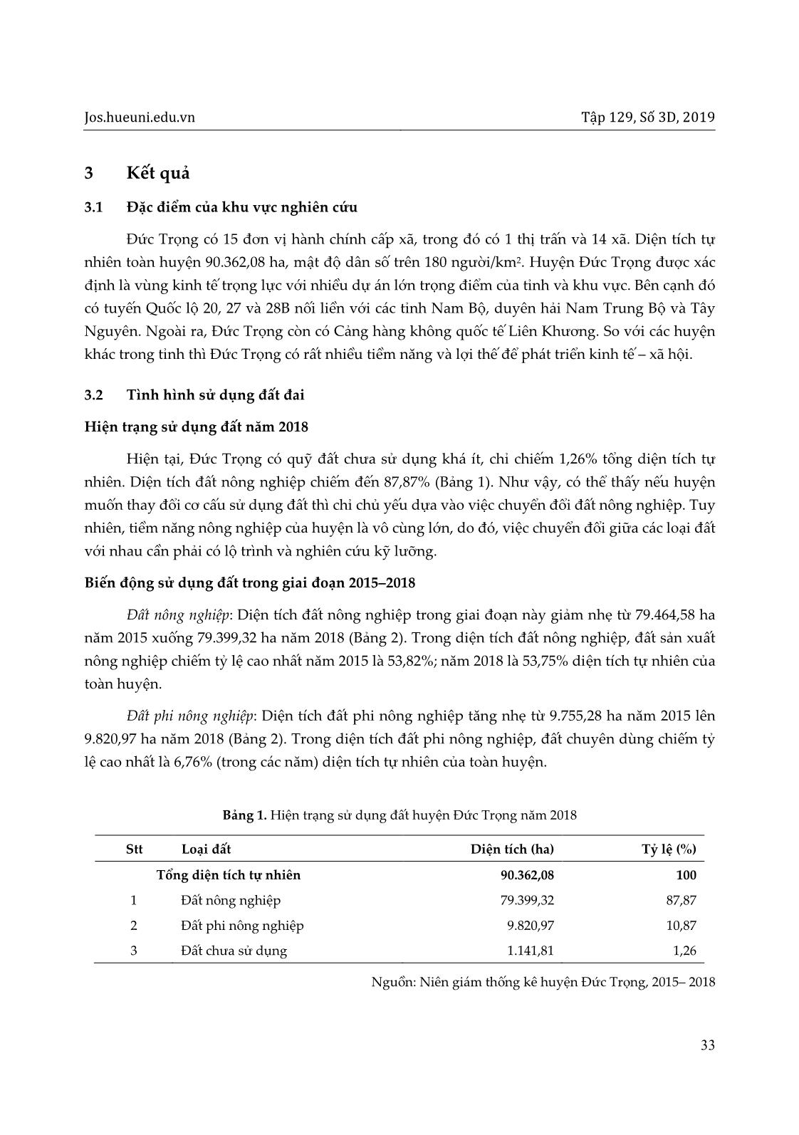 Tình hình khai thác nguồn thu tài chính từ đất đai tại huyện Đức Trọng, tỉnh Lâm Đồng trang 3