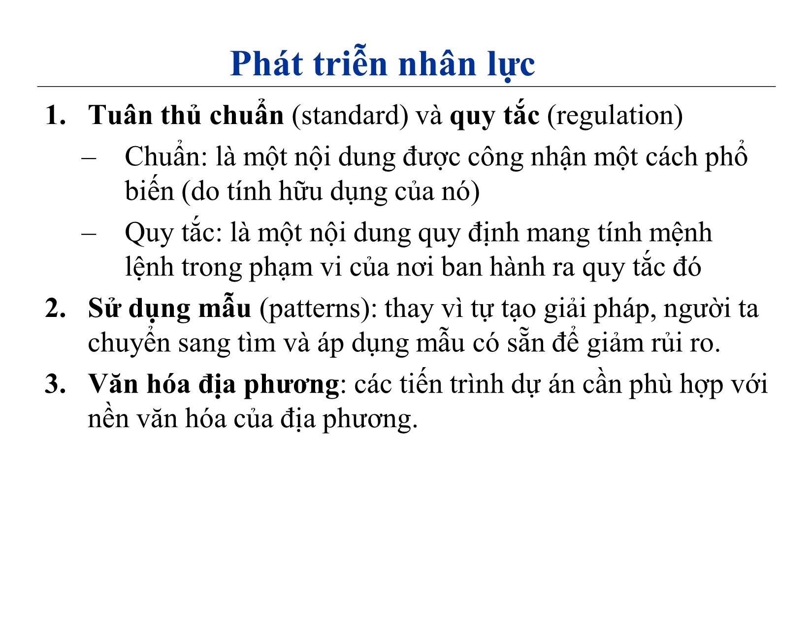 Bài giảng Quản lý dự án phần mềm - Chương 4: Nhân lực - Nguyễn Anh Hào trang 6