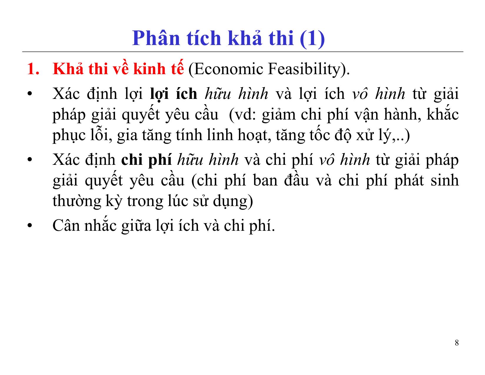 Bài giảng Quản lý dự án phần mềm - Chương 5: Quản lý phạm vi - Nguyễn Anh Hào trang 8