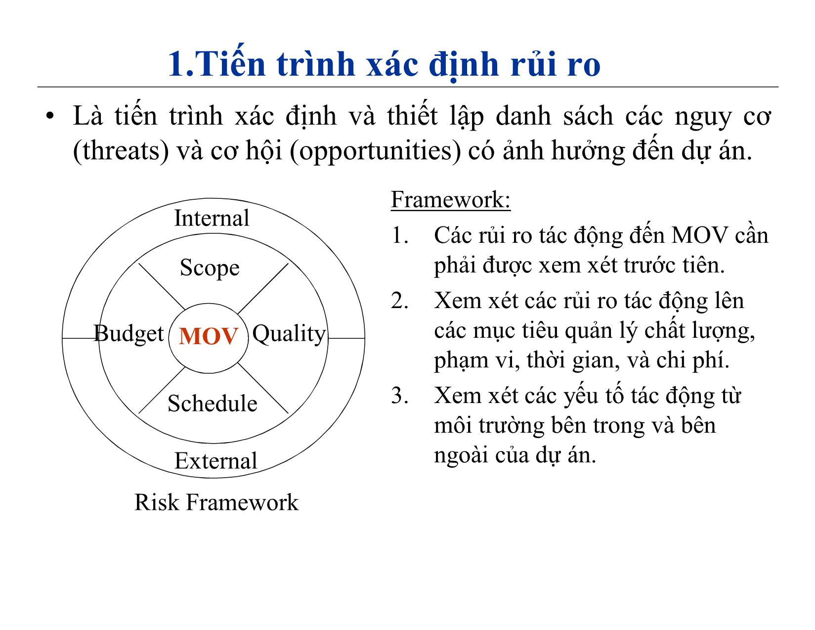 Bài giảng Quản lý dự án phần mềm - Chương 6: Quản lý rủi ro - Nguyễn Anh Hào trang 3