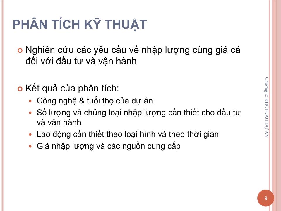 Bài giảng Quản lý dự án - Chương 2: Khởi đầu dự án - Nguyễn Thị Trang trang 9