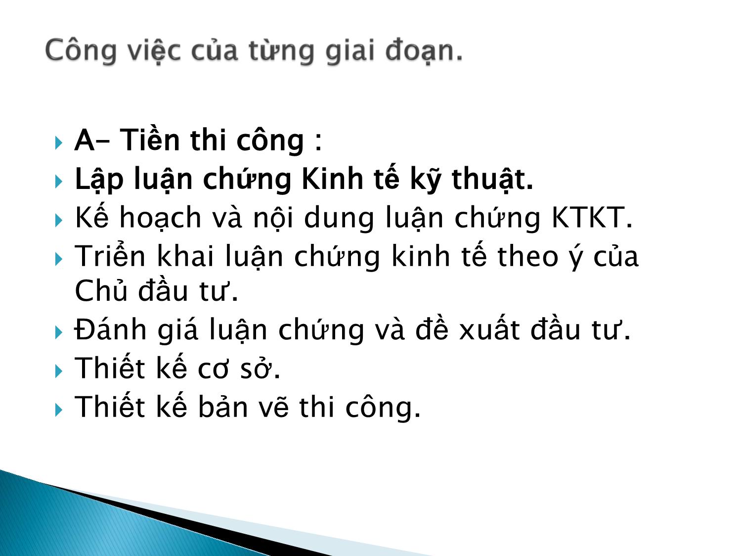 Bài giảng Quản lý dự án - Lộ trình thực hiện trang 3