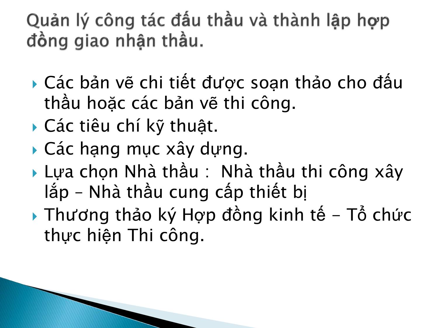 Bài giảng Quản lý dự án - Lộ trình thực hiện trang 8