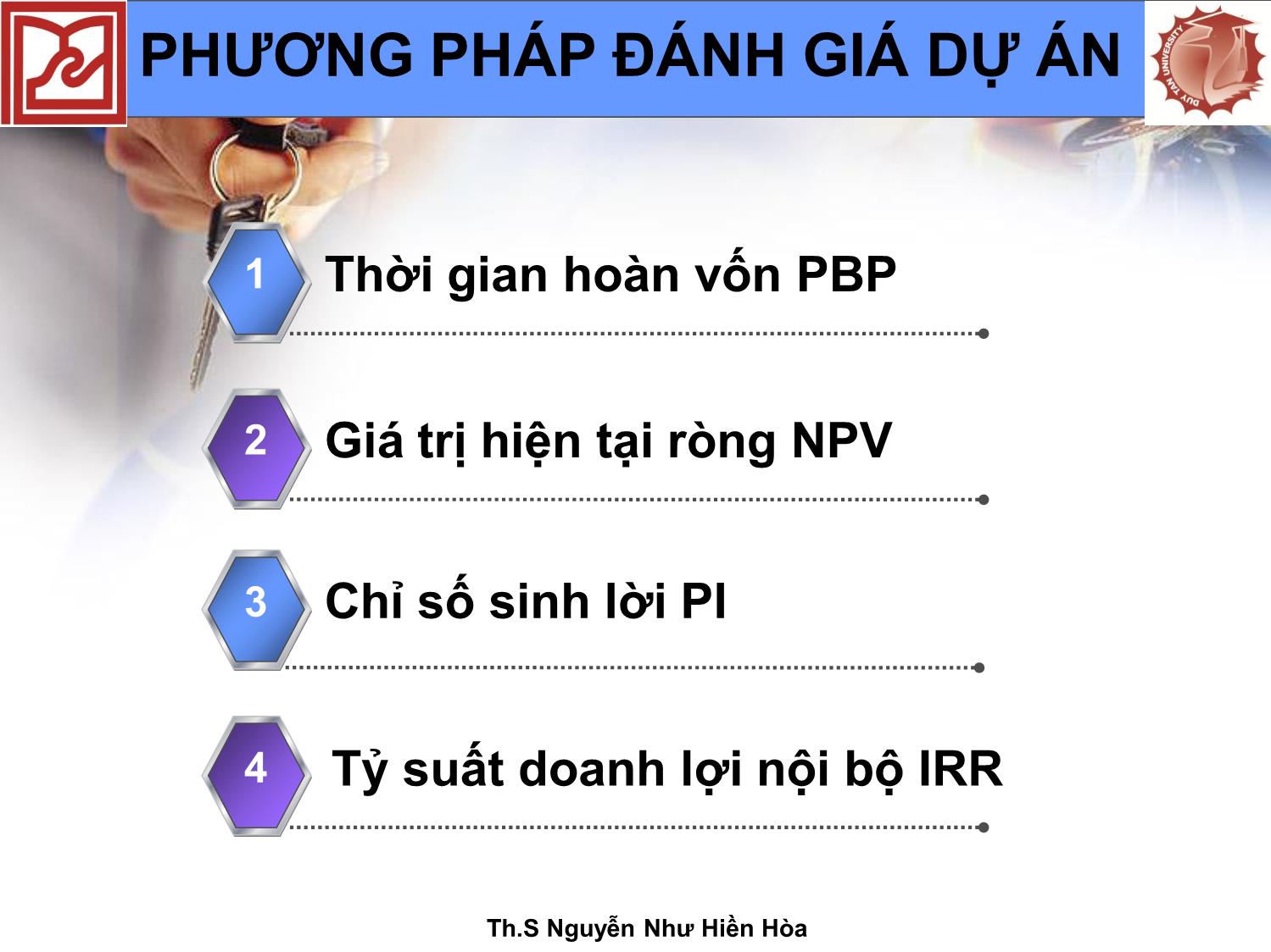 Bài giảng Các bước ra quyết định đầu tư - Nguyễn Như Hiền Hòa trang 4