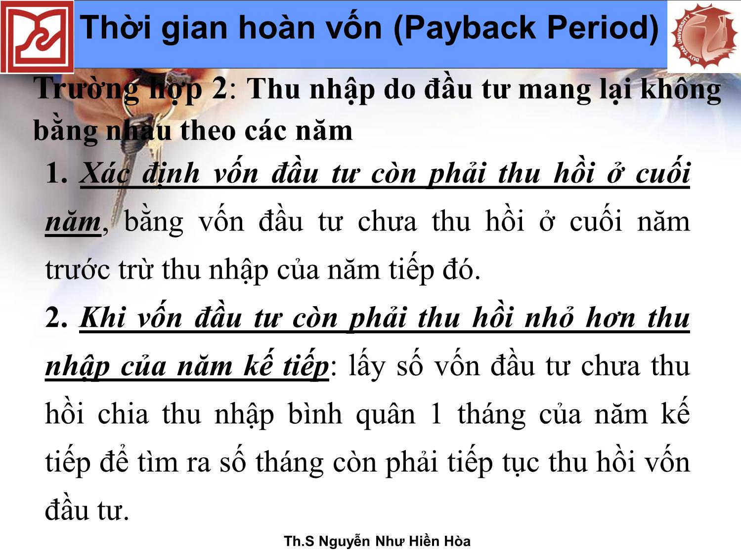 Bài giảng Các bước ra quyết định đầu tư - Nguyễn Như Hiền Hòa trang 7