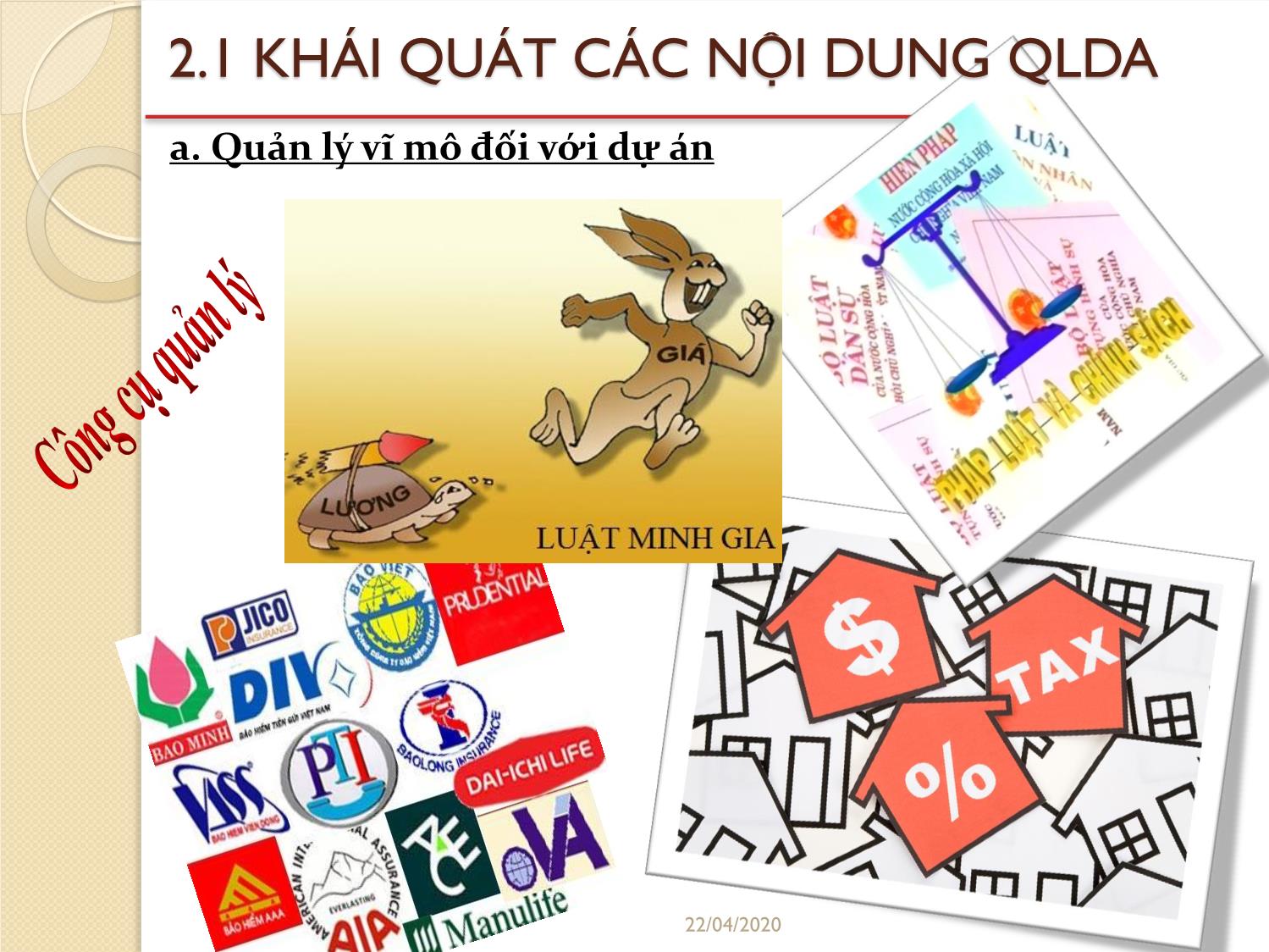 Bài giảng Quản lý dự án - Chương 2: Các nội dung cơ bản của quản lý dự án - Đỗ Văn Chính trang 4