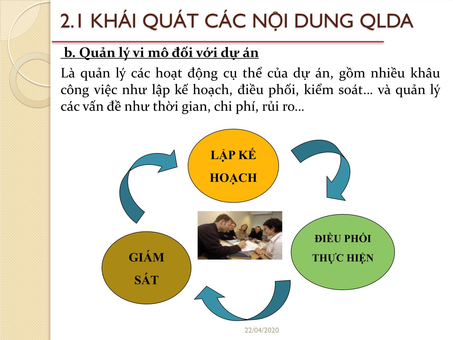 Bài giảng Quản lý dự án - Chương 2: Các nội dung cơ bản của quản lý dự án - Đỗ Văn Chính trang 5