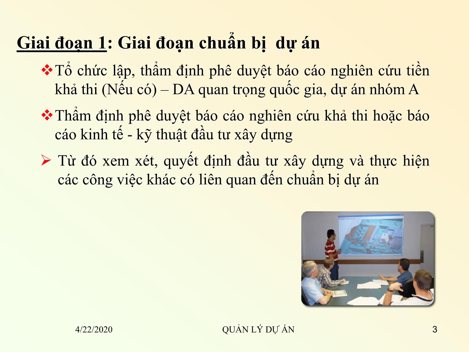 Bài giảng Quản lý dự án - Chương 5: Quản lý dự án xây dựng - Đỗ Văn Chính trang 3