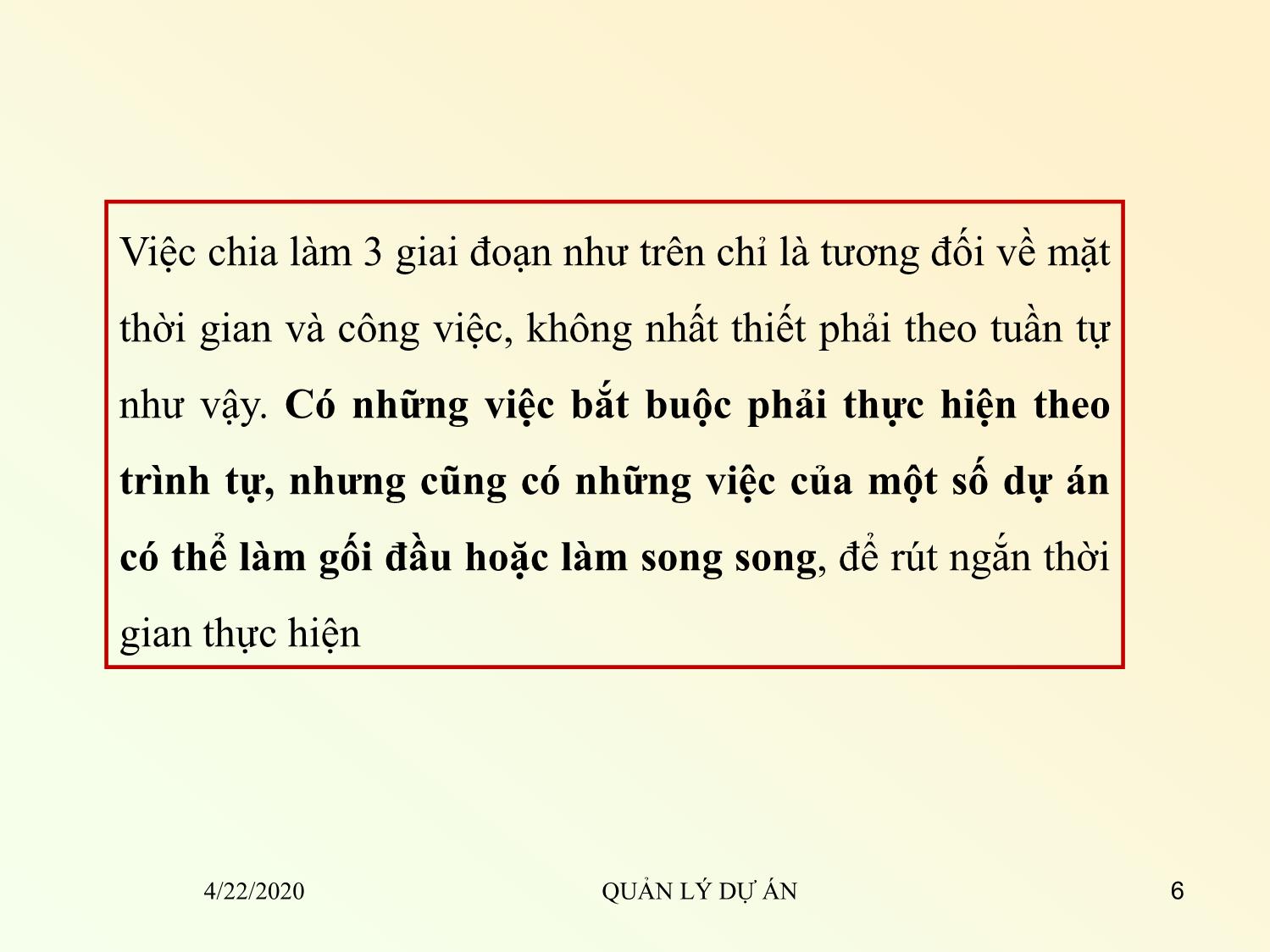 Bài giảng Quản lý dự án - Chương 5: Quản lý dự án xây dựng - Đỗ Văn Chính trang 6