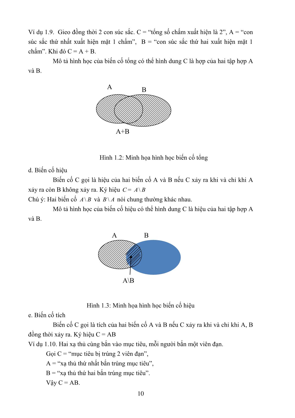 Giáo trình Lý thuyết xác suất và thống kê toán học trang 10