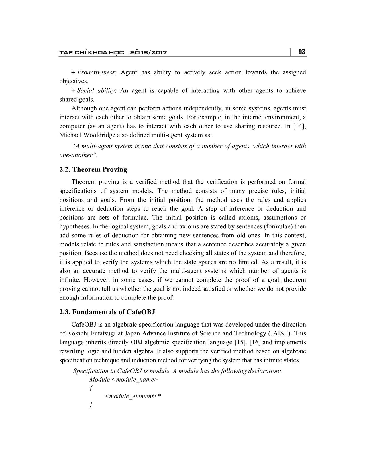 An approach for specification and verification of multi-agent systems trang 3