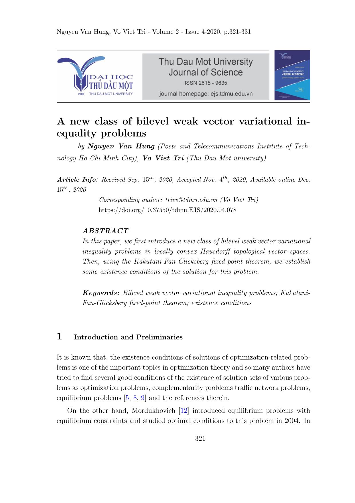 A new class of bilevel weak vector variational inequality problems trang 1