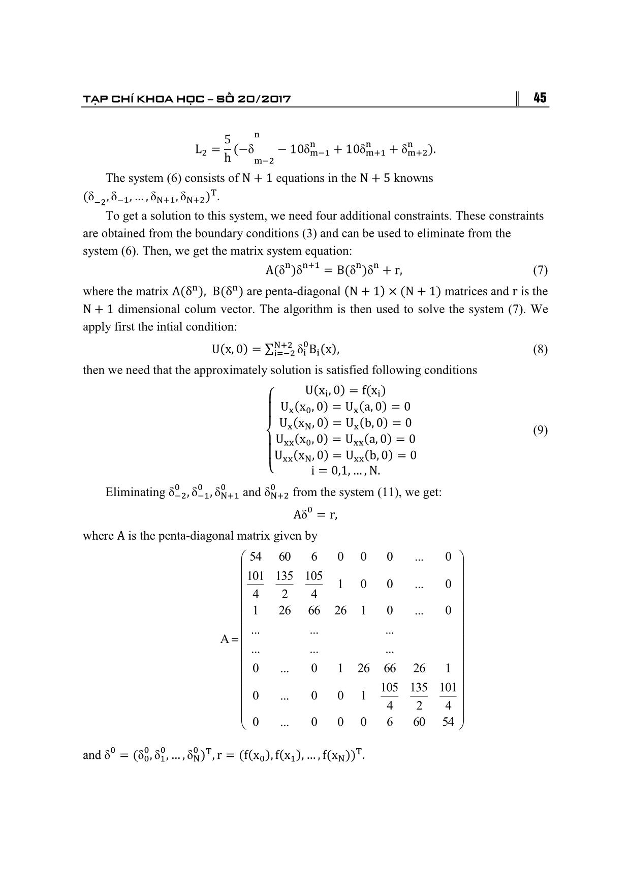 A new method for solving the mgrlw equation using a base of quintic B-Spline trang 4