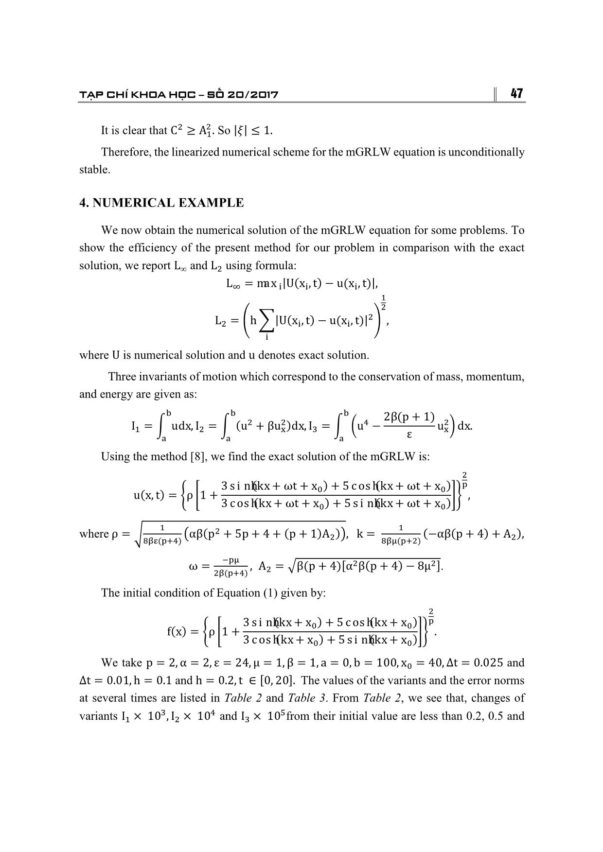 A new method for solving the mgrlw equation using a base of quintic B-Spline trang 6