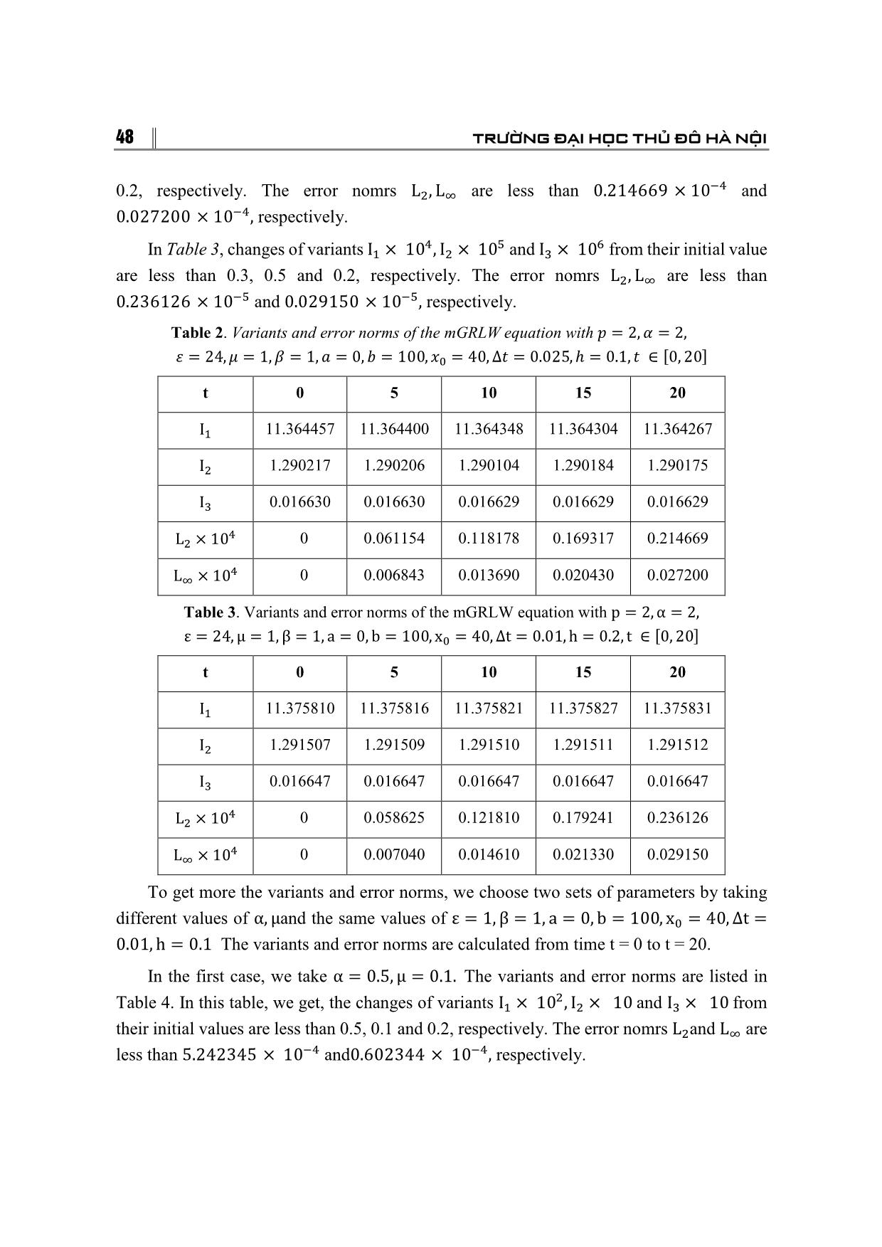 A new method for solving the mgrlw equation using a base of quintic B-Spline trang 7