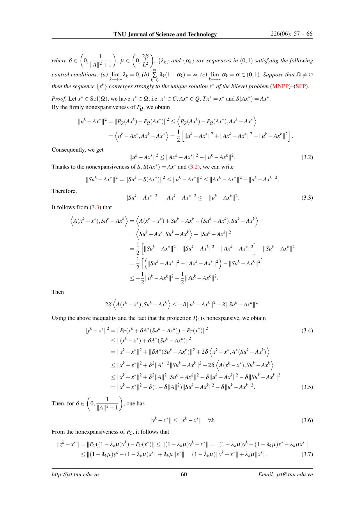 Một phương pháp lặp hiện tìm điểm có chuẩn nhỏ nhất trên tập nghiệm của bài toán điểm bất động tách trang 4