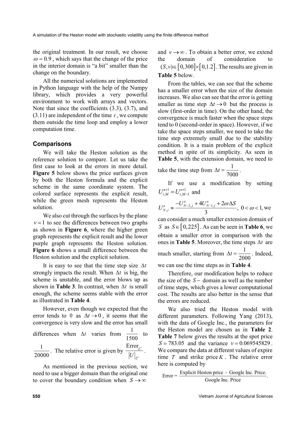 A simulation of the heston model with stochastic volatility using the finite difference method trang 10