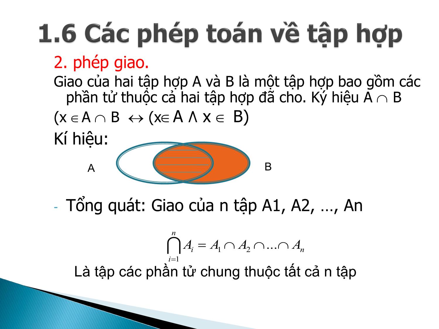 Bài giảng Toán rời rạc 1 - Chương II.1: Tập hợp - Võ Văn Phúc trang 10