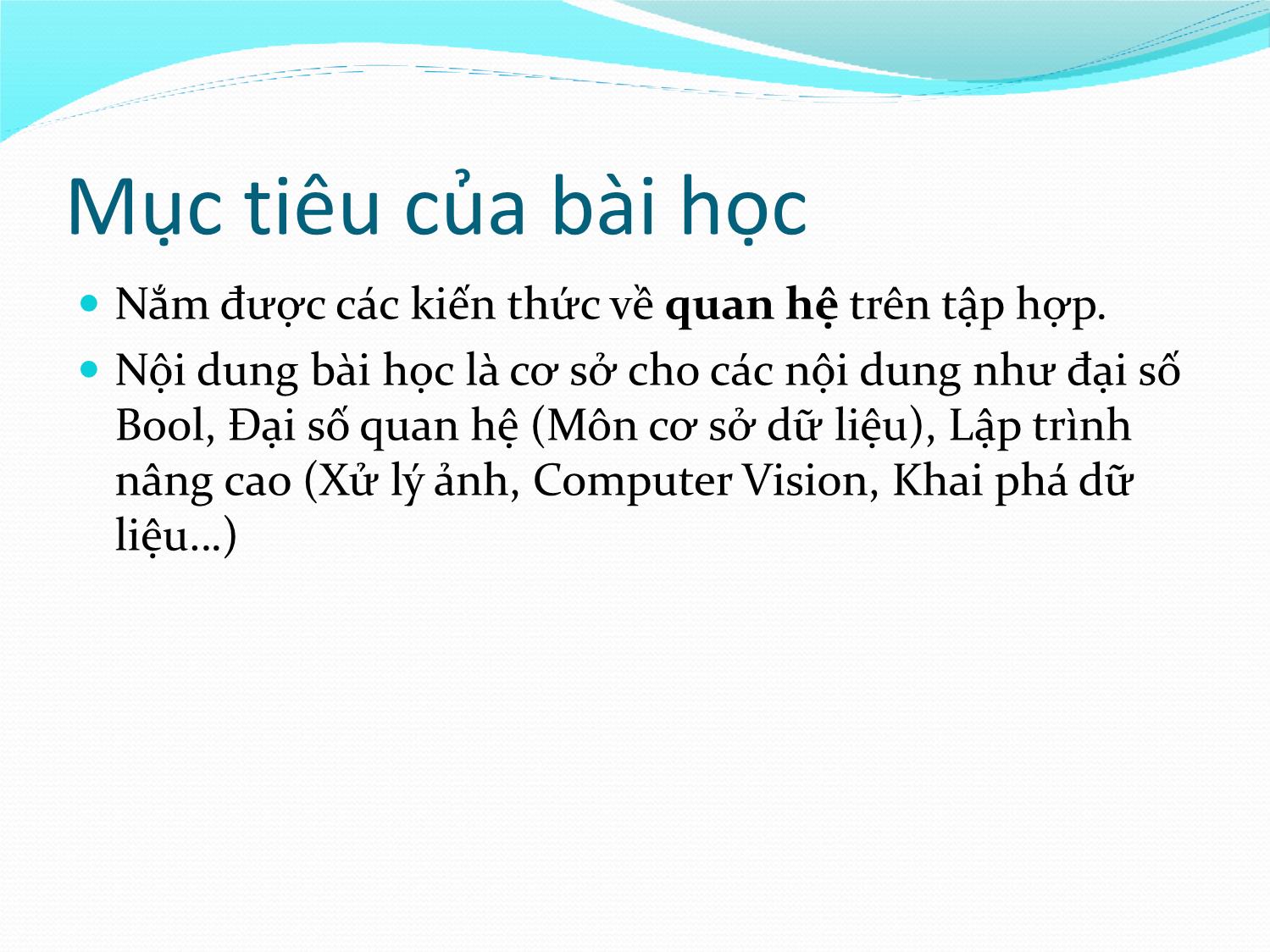 Bài giảng Toán rời rạc 1 - Chương II.2: Quan hệ - Võ Văn Phúc trang 9