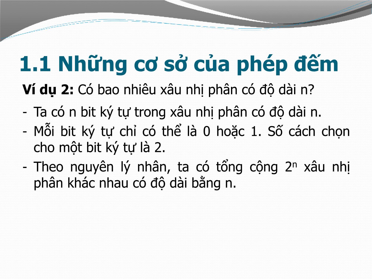 Bài giảng Toán rời rạc 1 - Chương III: Phép đếm - Võ Văn Phúc trang 9