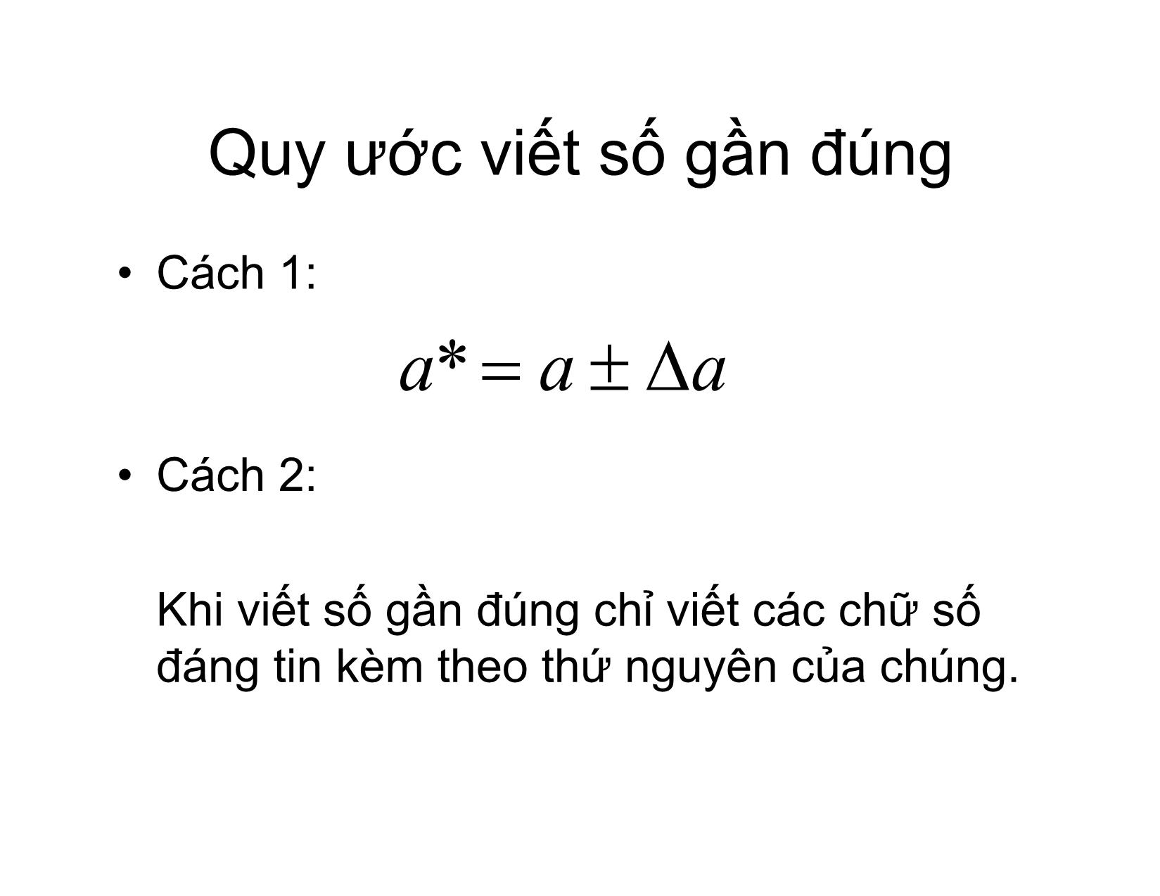 Bài giảng Phương pháp tính - Chương 1: Sai số - Hà Thị Ngọc Yến trang 5