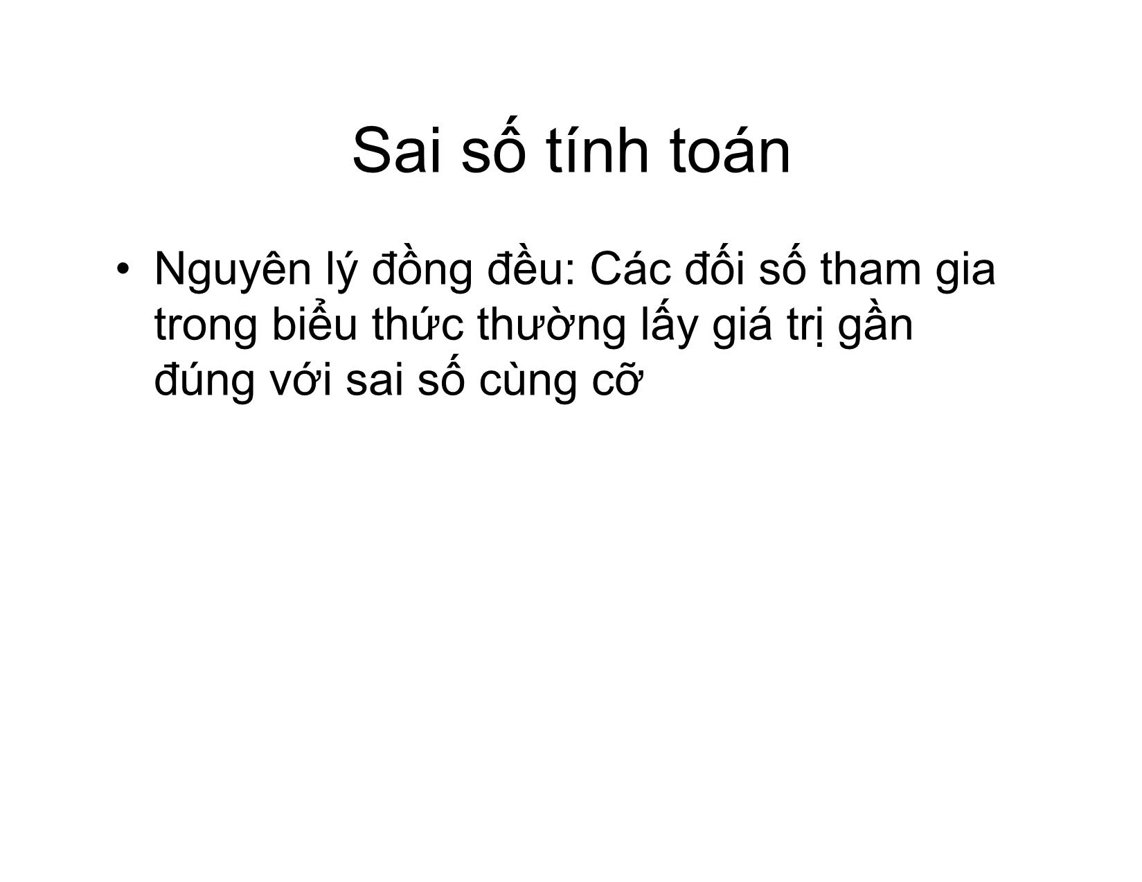 Bài giảng Phương pháp tính - Chương 1: Sai số - Hà Thị Ngọc Yến trang 7