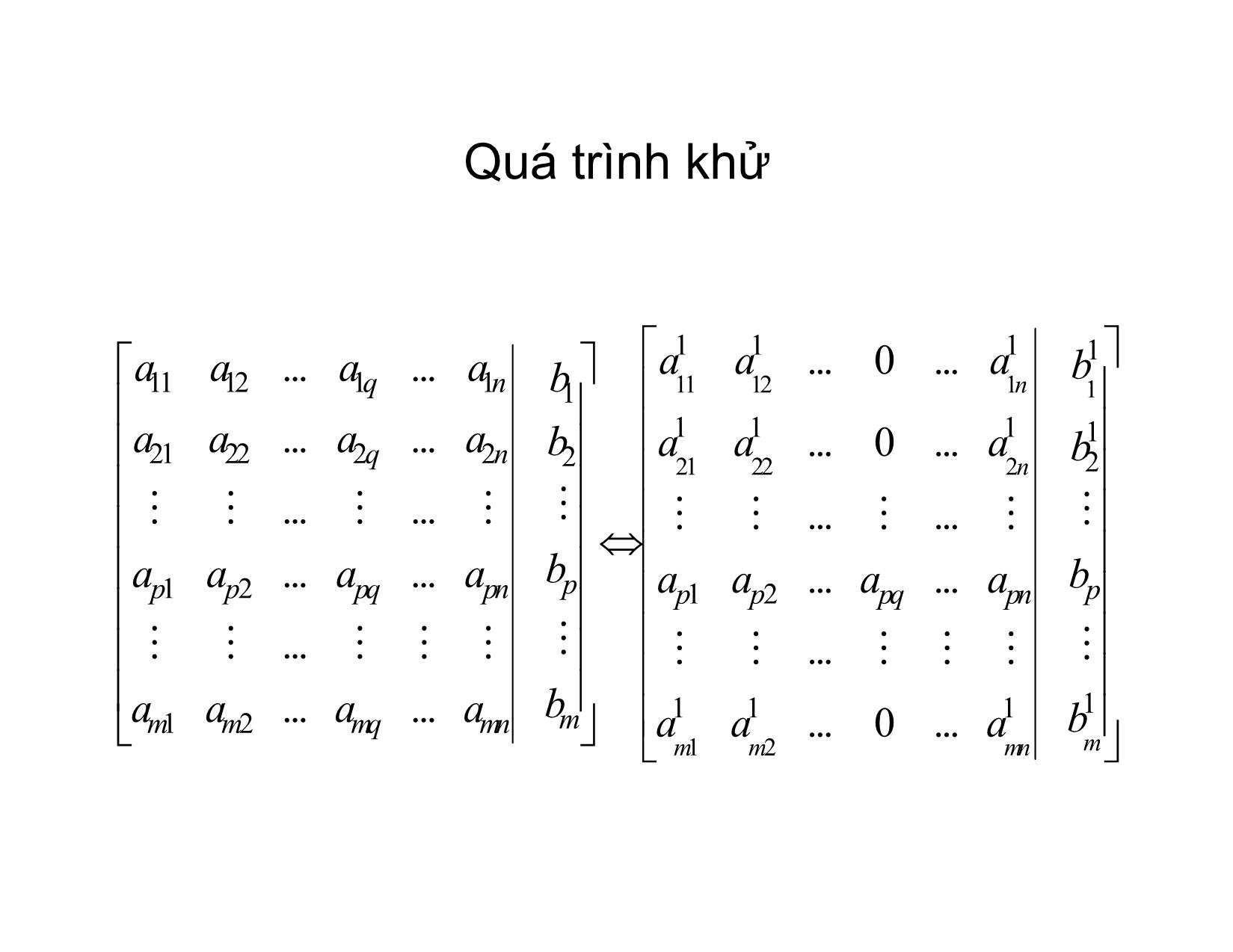 Bài giảng Phương pháp tính - Chương 6: Phương pháp Gauss và Gauss-Jordan giải phương trình ax=b - Hà Thị Ngọc Yến trang 10