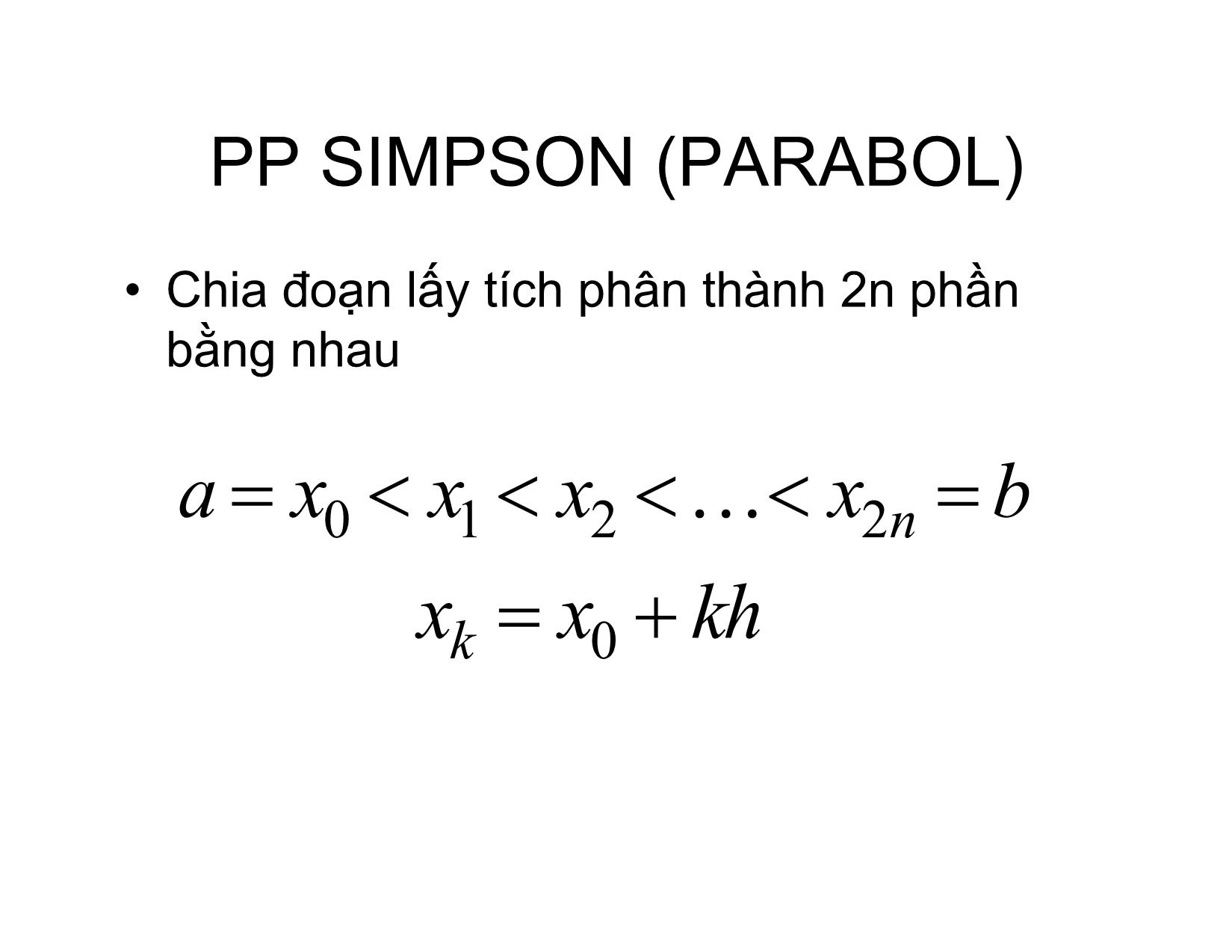 Bài giảng Phương pháp tính - Chương 11: Tính gần đúng tích phân xác định - Hà Thị Ngọc Yến trang 6