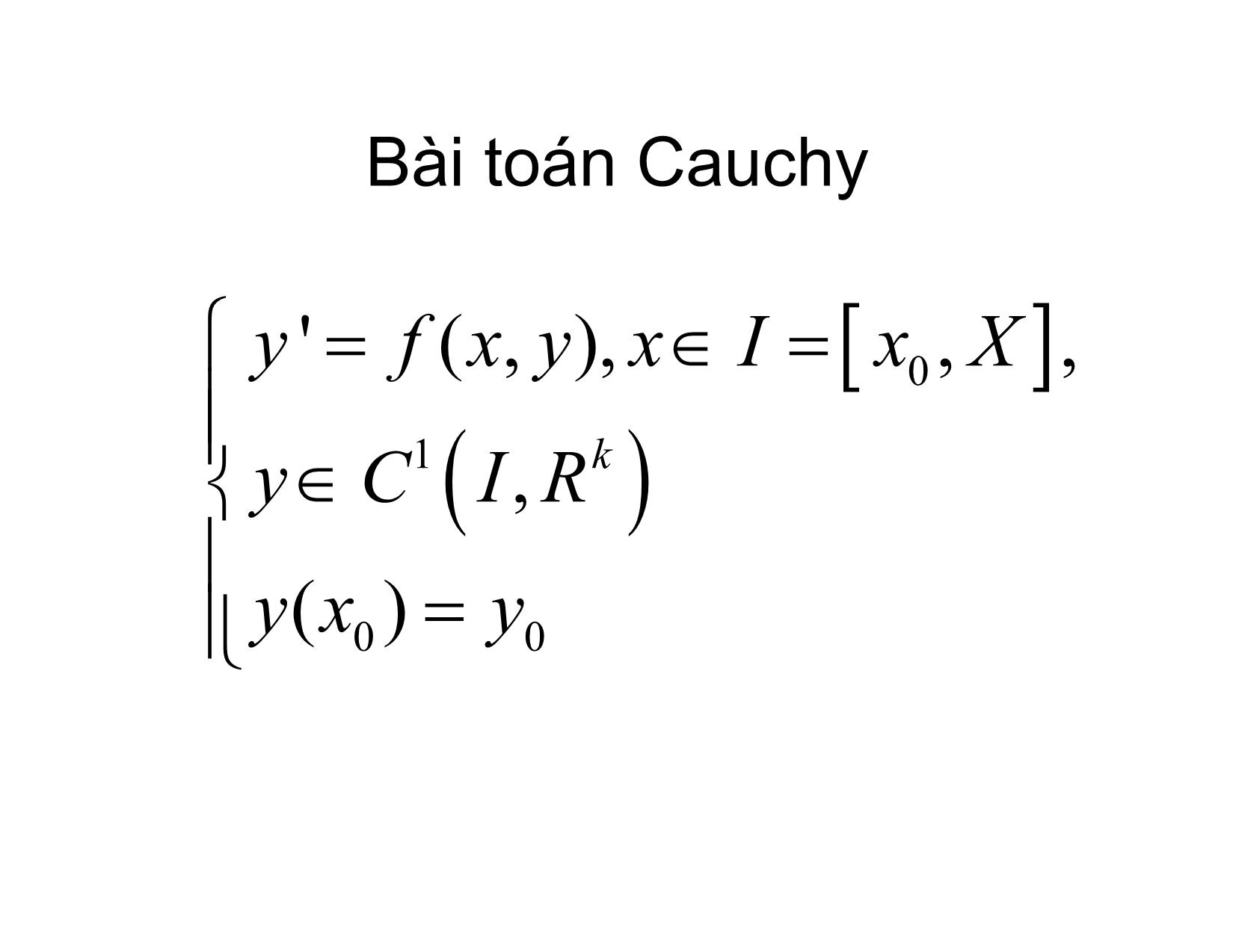 Bài giảng Phương pháp tính - Chương 12: Các phương pháp Runge – Kutta hiện giải bài toán Cauchy cho phương trình vi phân thường - Hà Thị Ngọc Yến trang 2