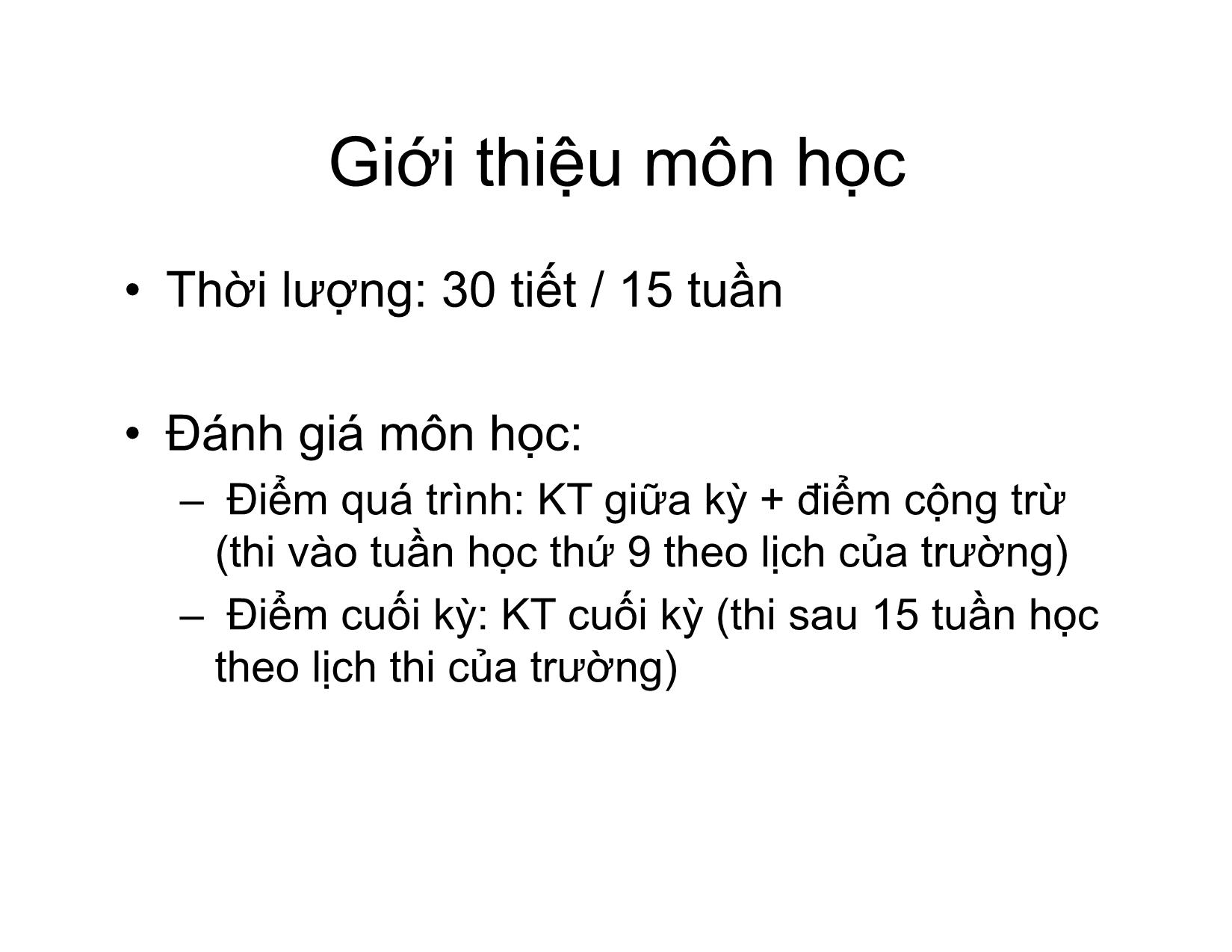 Bài giảng Phương pháp tính - Chương mở đầu: Giới thiệu môn học - Hà Thị Ngọc Yến trang 3