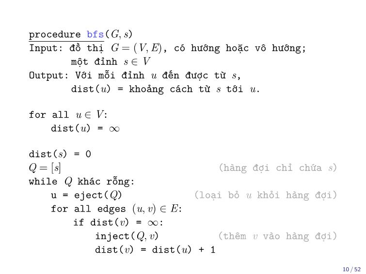 Bài giảng Toán rời rạc - Chương: Đường đi trên đồ thị (Version 0.2) - Trần Vĩnh Đức trang 10