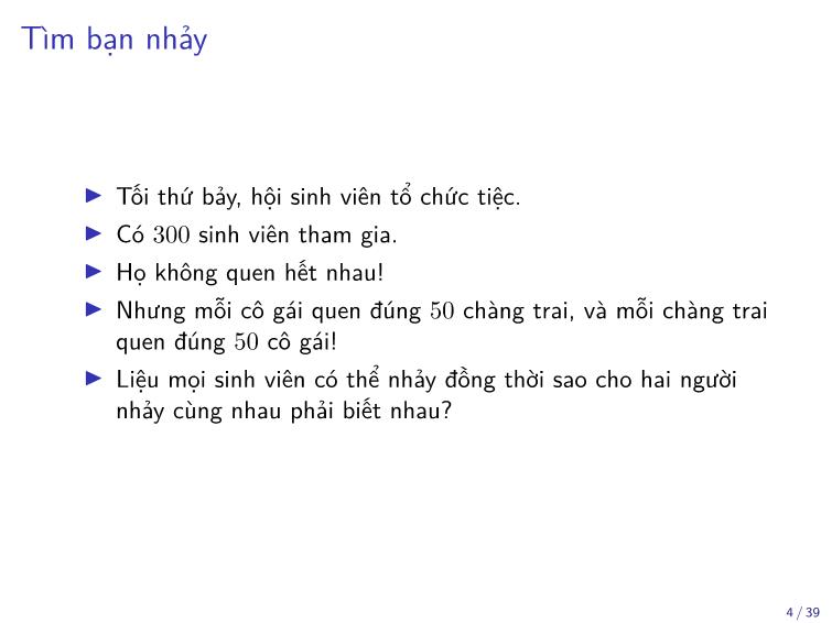 Bài giảng Toán rời rạc - Chương: Ghép cặp trên đồ thị hai phần - Trần Vĩnh Đức trang 4