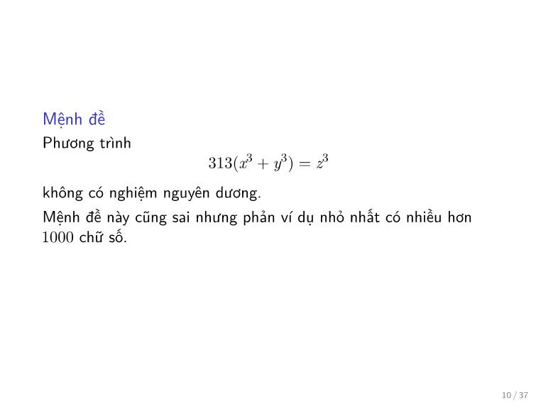 Bài giảng Toán rời rạc - Chương: Phương pháp chứng minh - Trần Vĩnh Đức trang 10