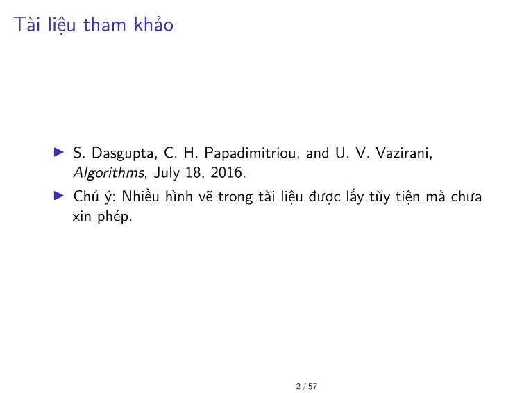 Bài giảng Toán rời rạc - Chương: Tìm kiếm trên đồ thị - Trần Vĩnh Đức trang 2