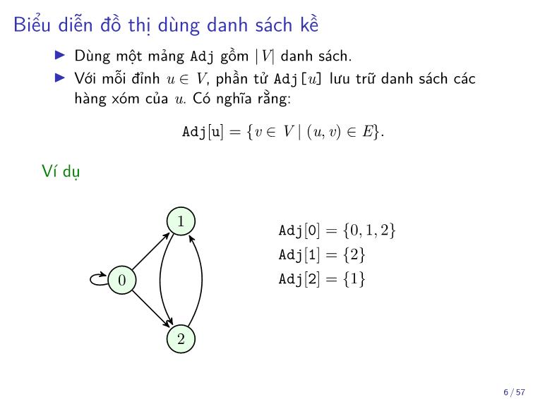 Bài giảng Toán rời rạc - Chương: Tìm kiếm trên đồ thị - Trần Vĩnh Đức trang 6