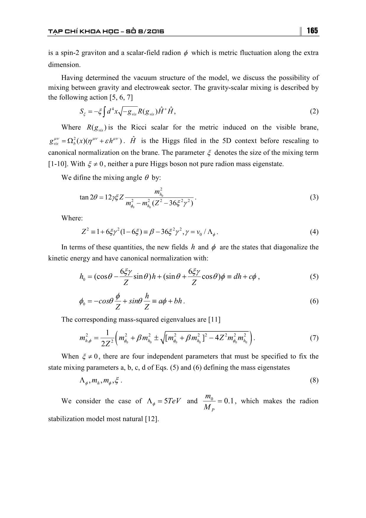 Decays of higgs in randall - Sundrum model trang 2