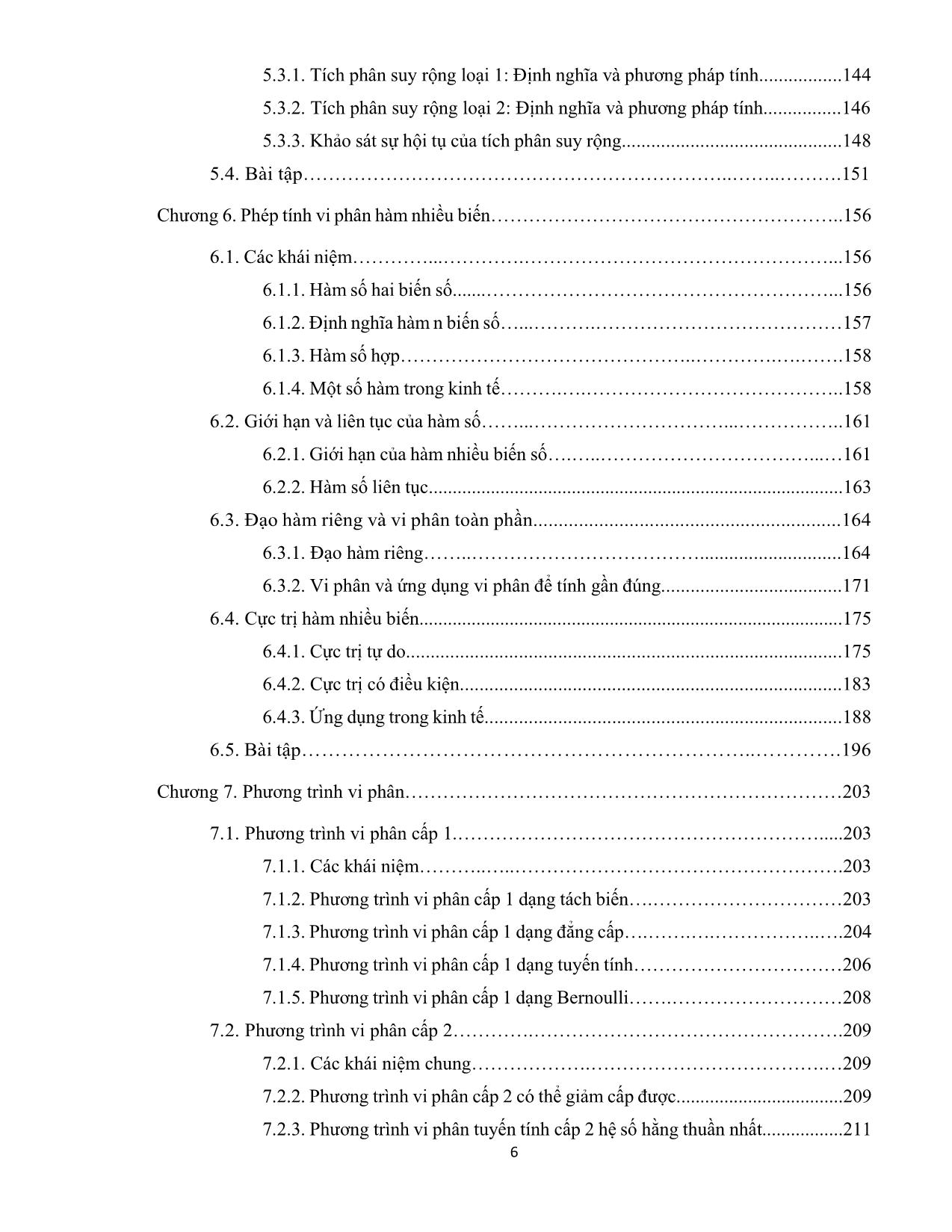 Giáo trình Toán cao cấp (Phần 1) - Nguyễn Huy Hoàng trang 6