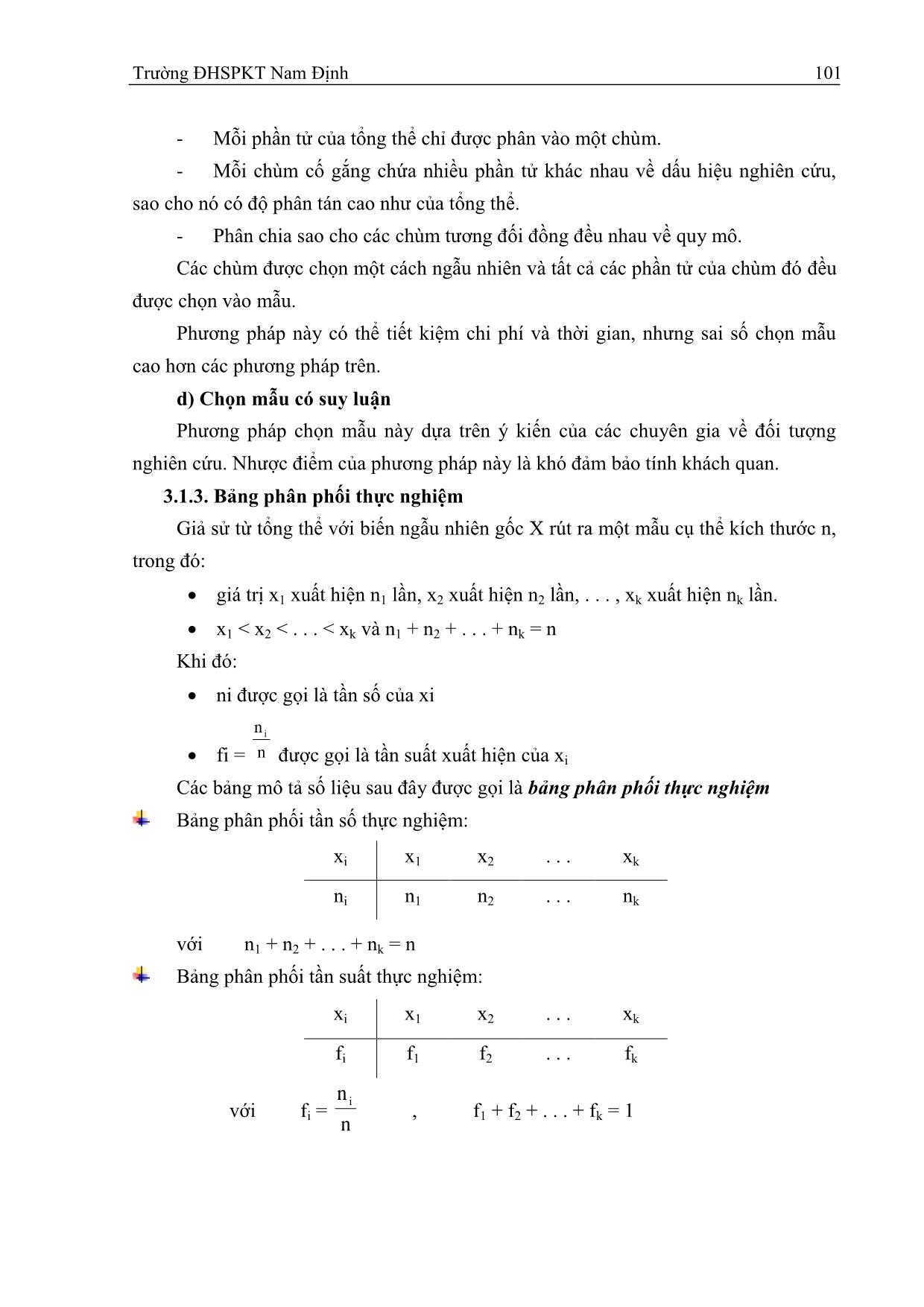 Giáo trình Xác suất thống kê - Phần 2 trang 4