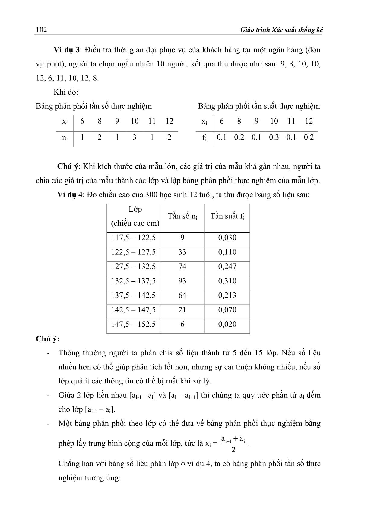 Giáo trình Xác suất thống kê - Phần 2 trang 5
