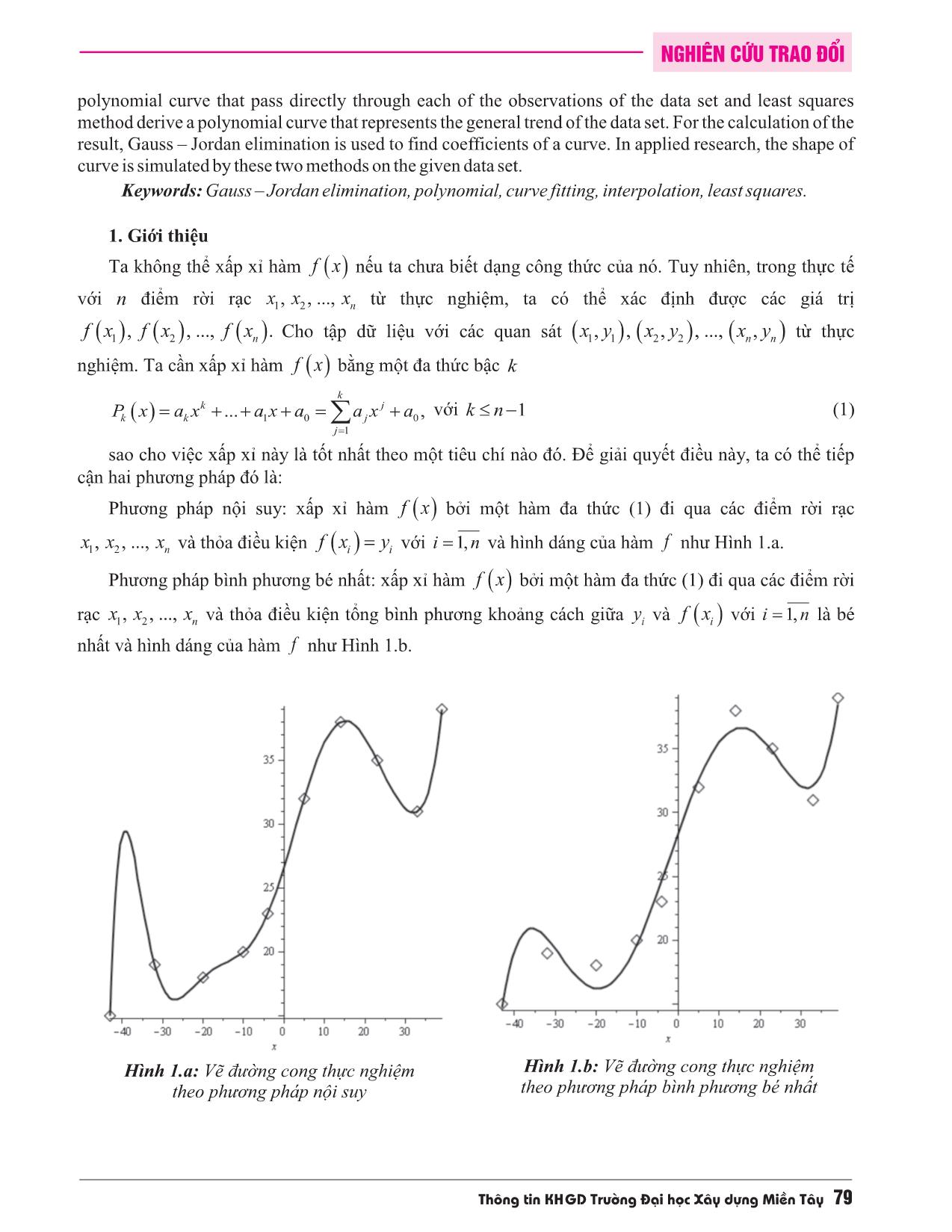 Khử Gauss-Jordan với vẽ đường cong thực nghiệm đa thức trang 2