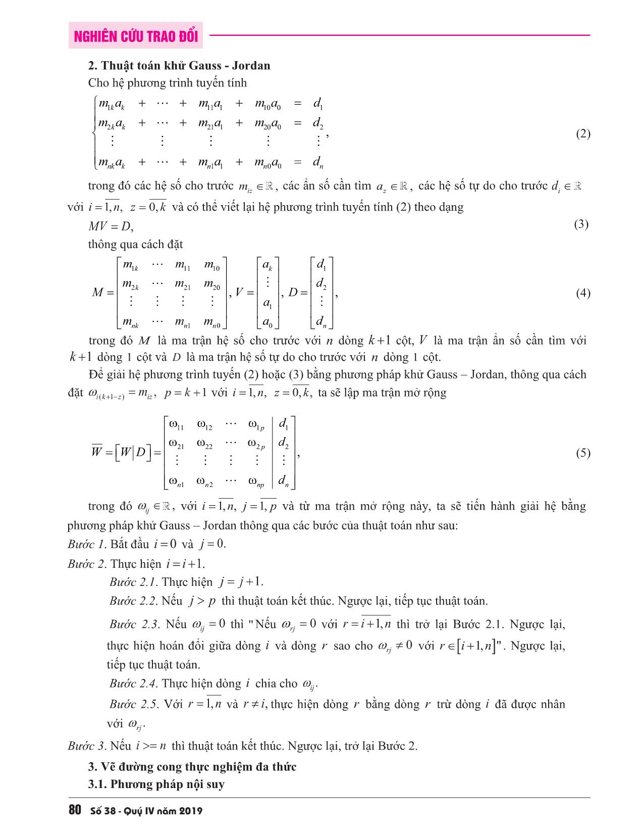 Khử Gauss-Jordan với vẽ đường cong thực nghiệm đa thức trang 3