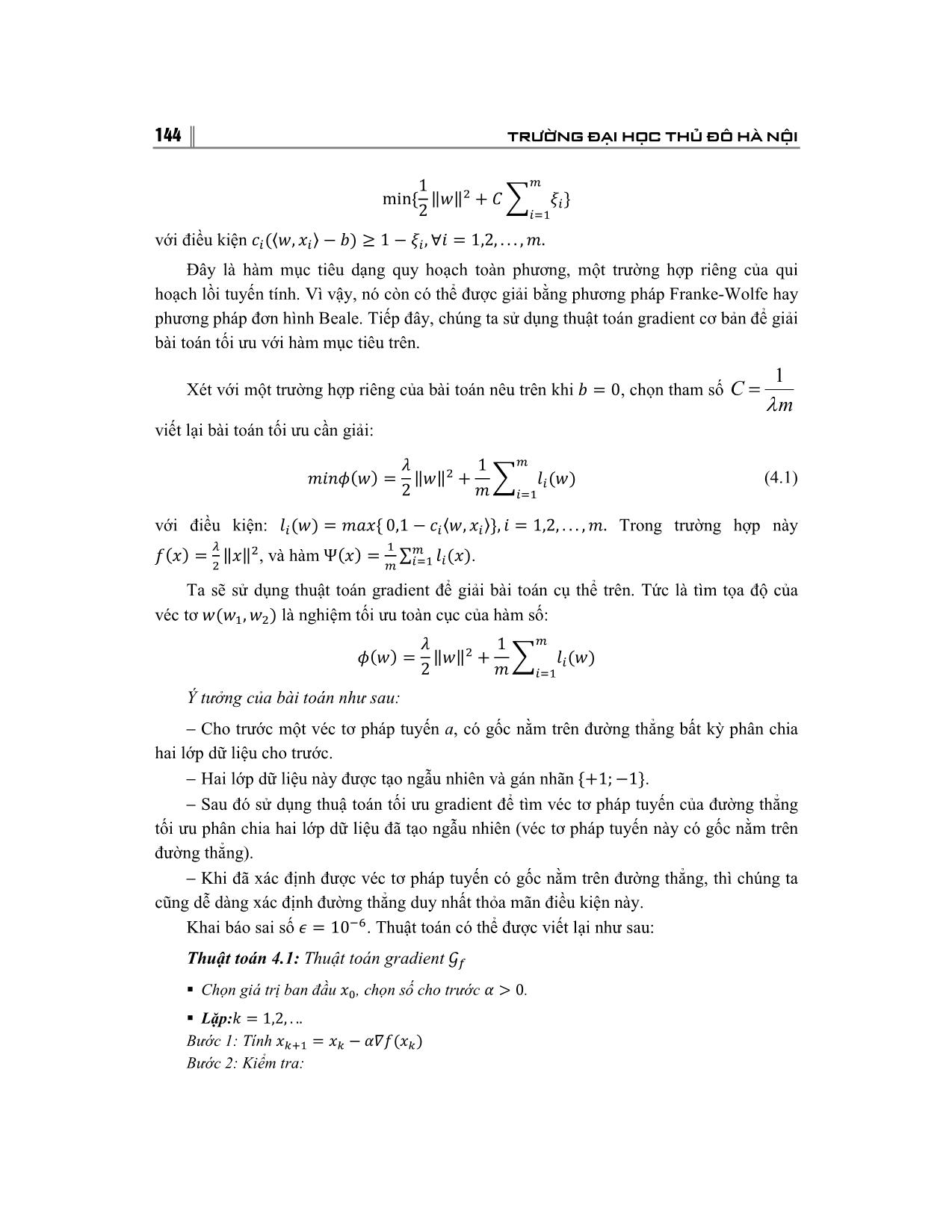 Giải bài toán tối ưu bằng phương pháp Gradient và ứng dụng trang 9