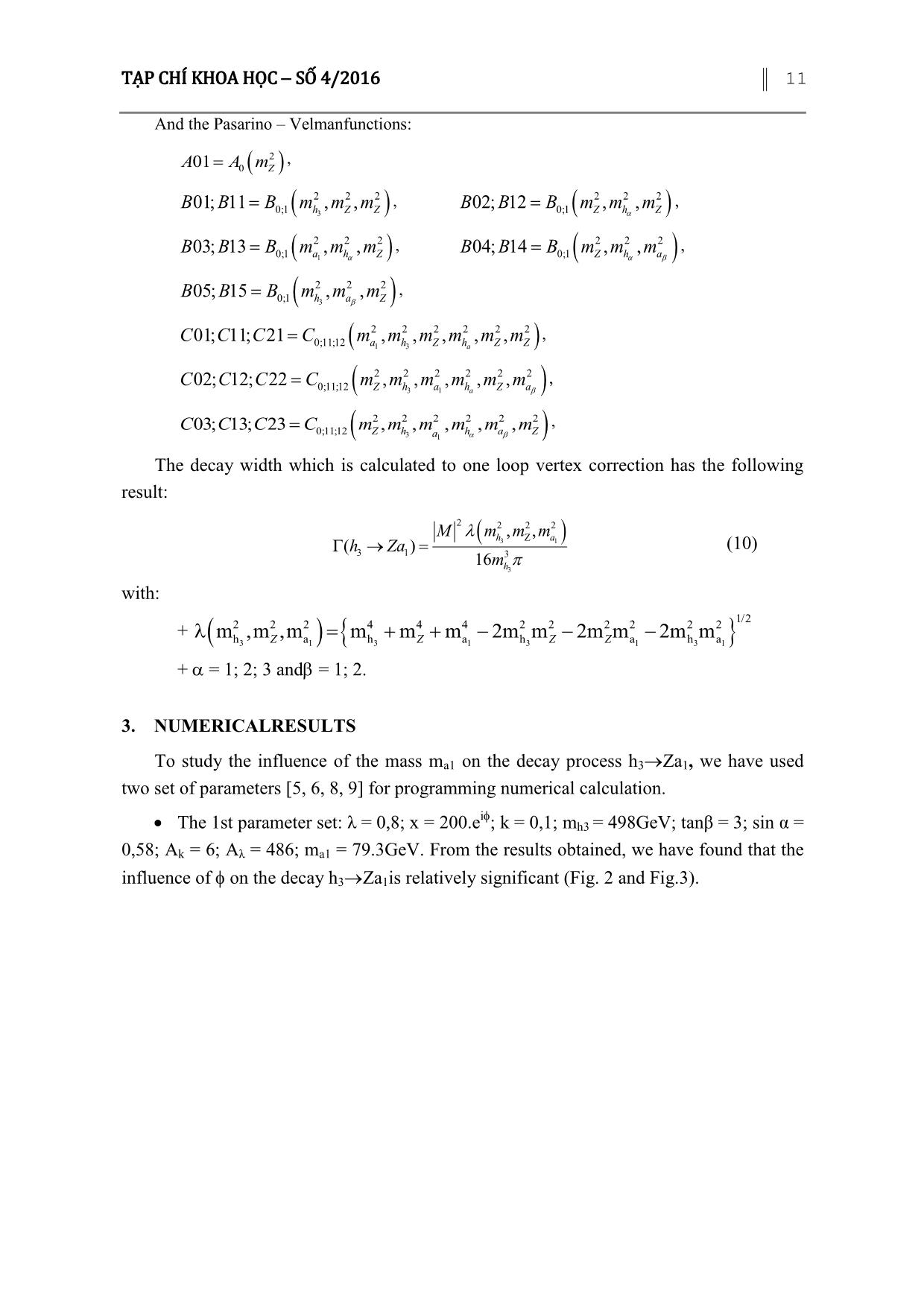 H3 decays into Z and A1 in the NMSSM trang 7