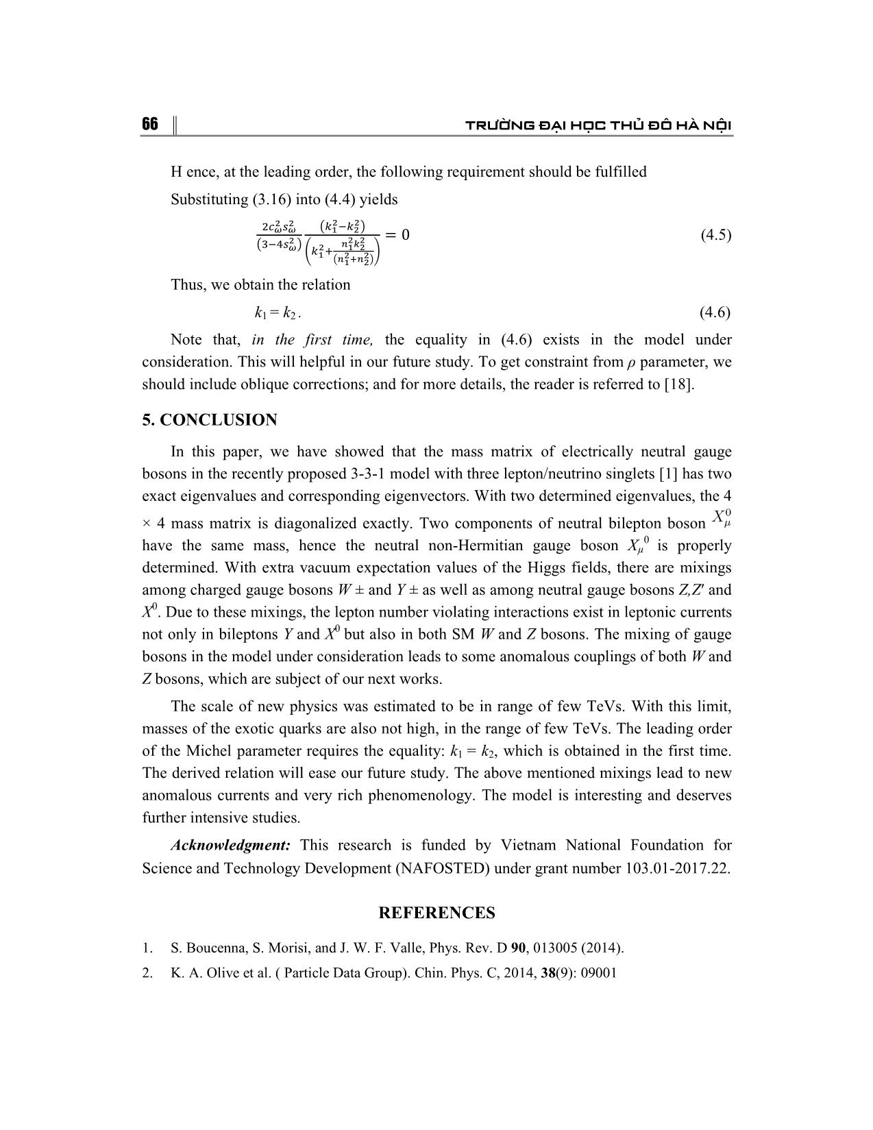 Michel parameter in 3-3-1 model with three lepton singlets trang 10