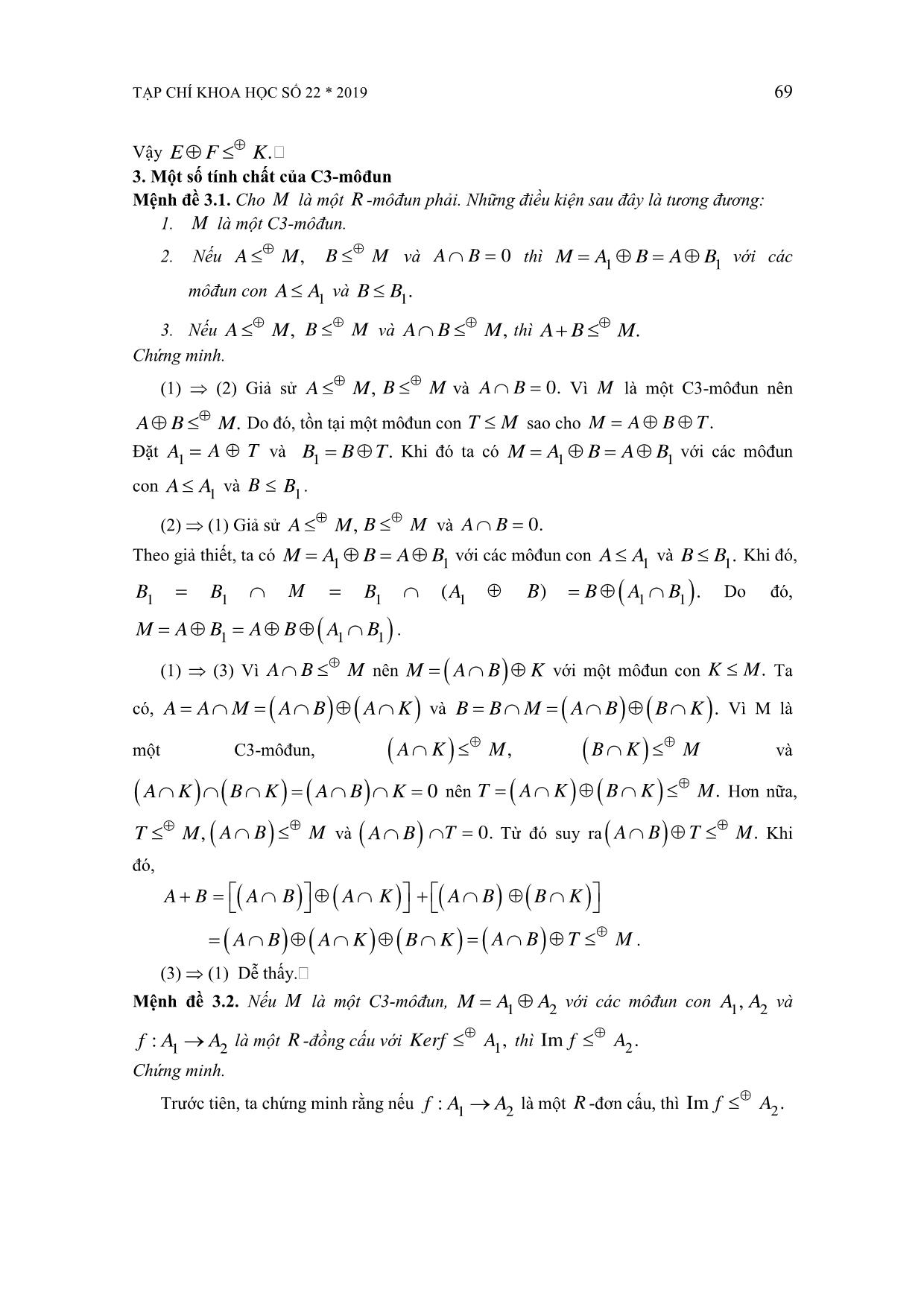 Một số kết quả về C3-môđun trang 5