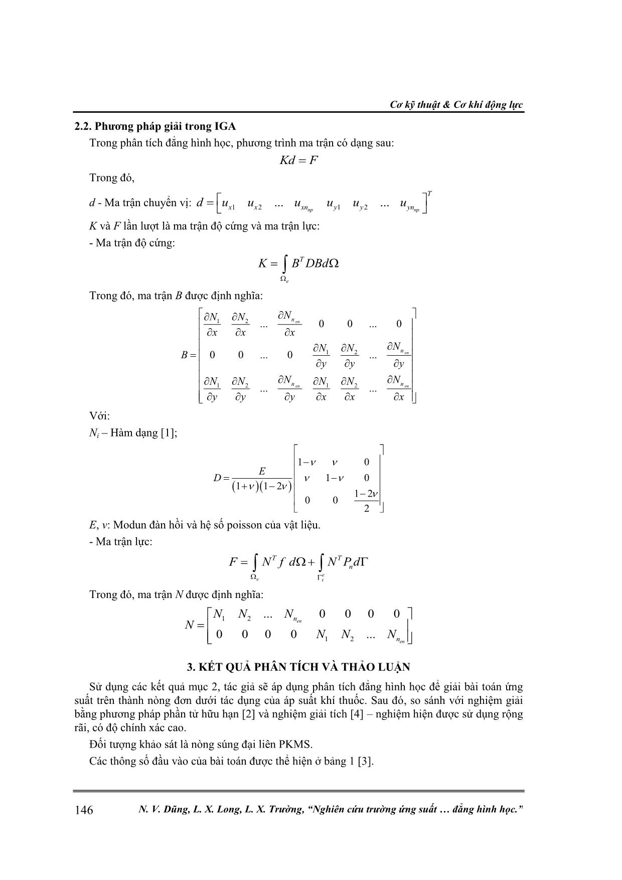 Nghiên cứu trường ứng suất của nòng đơn bằng phương pháp đẳng hình học trang 4
