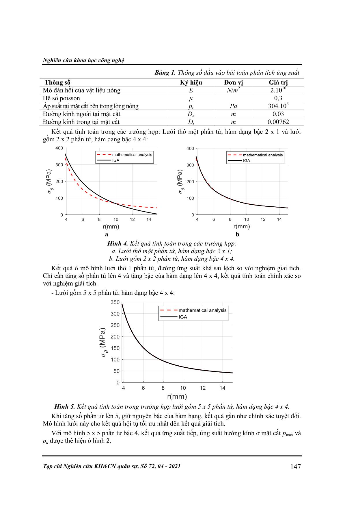 Nghiên cứu trường ứng suất của nòng đơn bằng phương pháp đẳng hình học trang 5